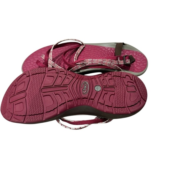 Chaco Cycloid Scale Berry US Women’s 7 Strappy Backlass Sandal  Burgundy Hiking - Picture 5 of 13